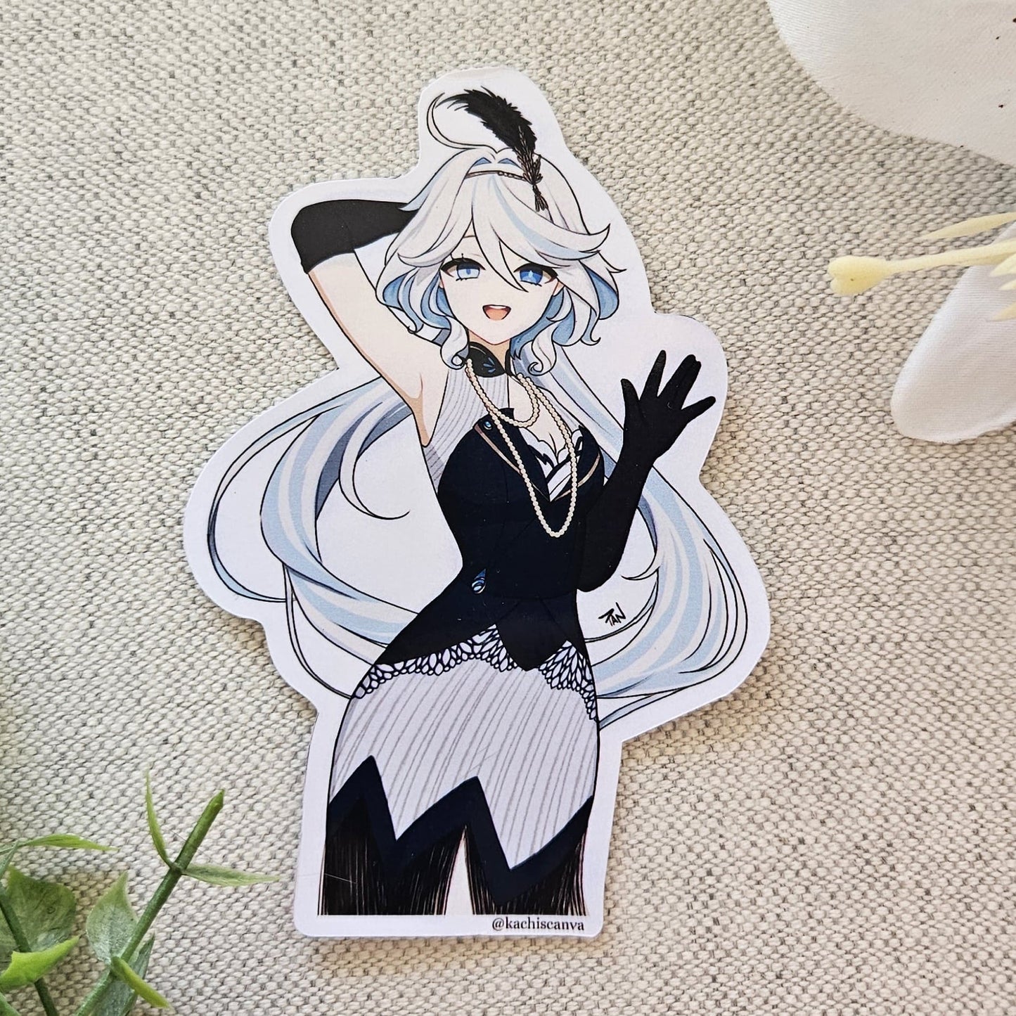 Furina Long Hair Sticker