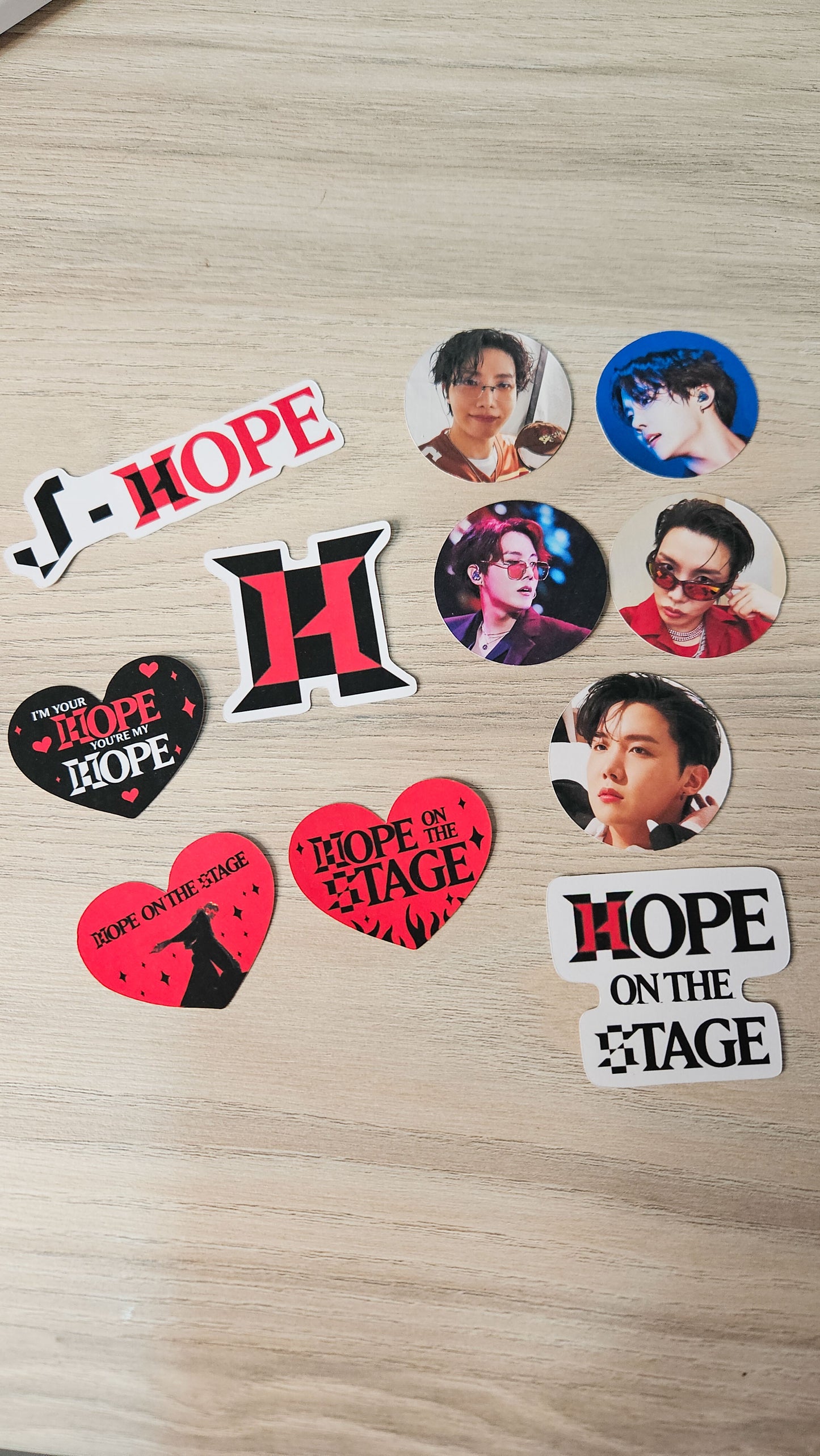 Kit Adesivos J Hope