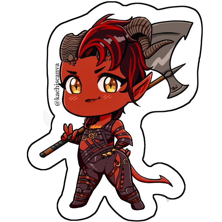 Karlach Chibi Sticker