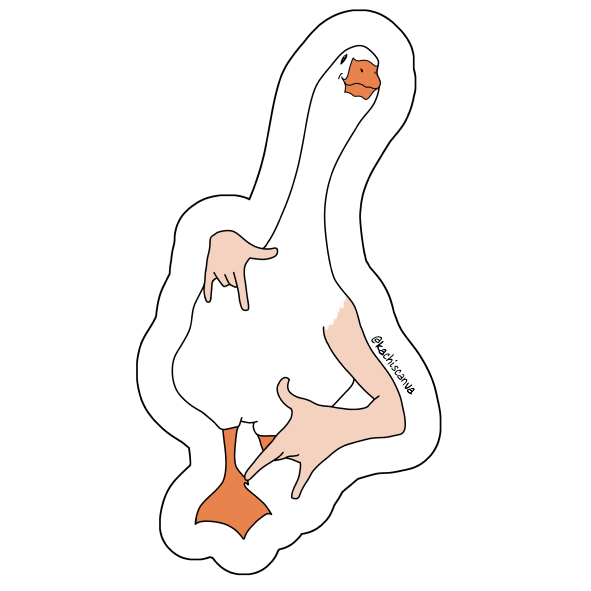 Swag Duck Sticker