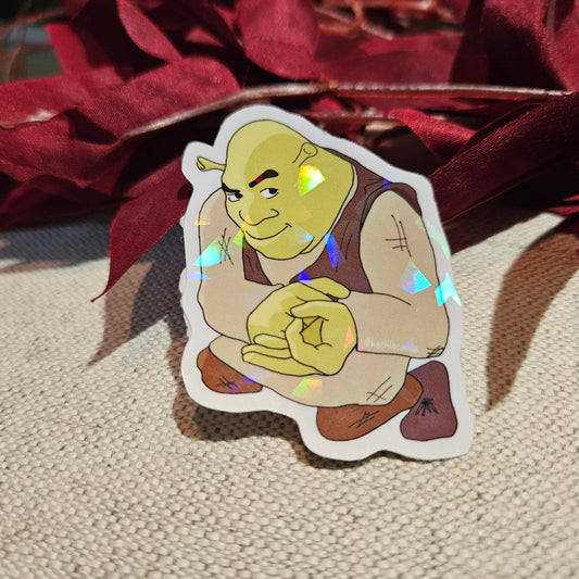 Shrek Pose Except You Lost - Sticker