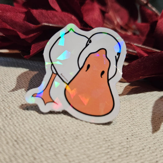 Judgmental Duck Sticker