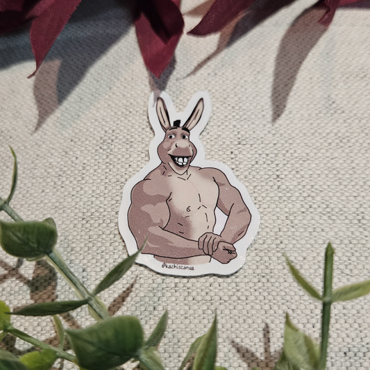Bodybuilder Donkey Sticker
